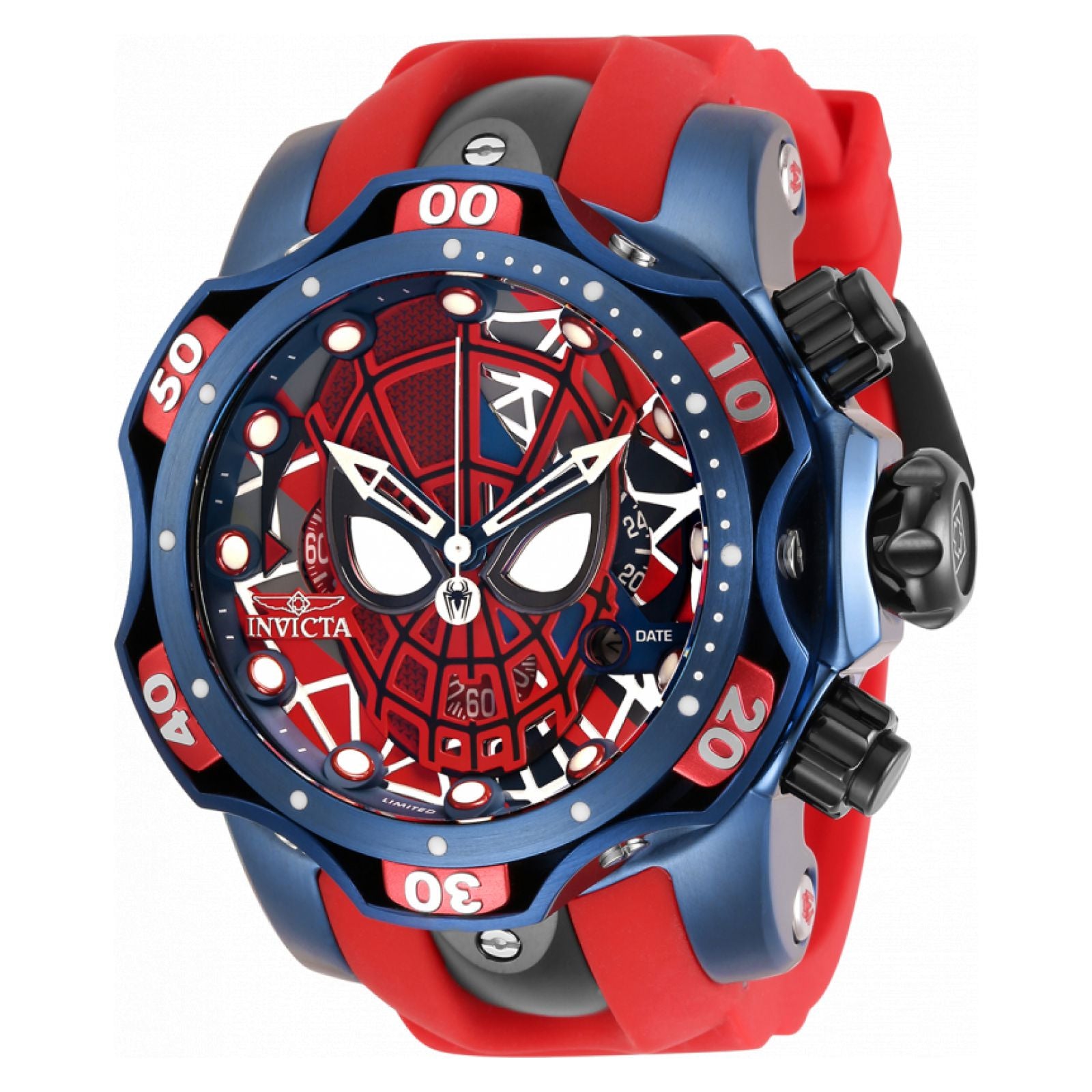 RELOJ HOMBRE ARAÑA PARA HOMBRE INVICTA MARVEL 30629 AZUL OSCURO, ROJ