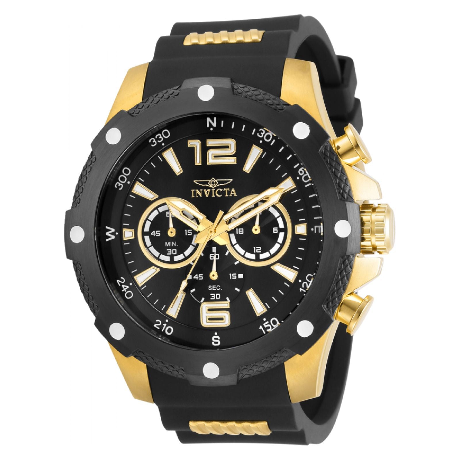 RELOJ DEPORTIVO PARA HOMBRE INVICTA I-FORCE 30769 - NEGRO, DORADO