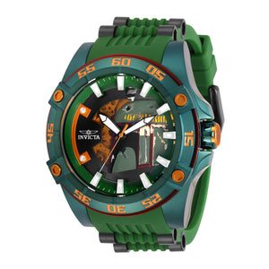 RELOJ BOBA FETT PARA HOMBRE INVICTA STAR WARS 31690 - NEGRO, NARANJA, VERDE