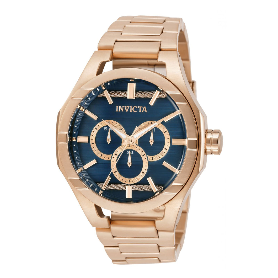 RELOJ  PARA HOMBRE INVICTA BOLT 31835 - AZUL, ROSA ORO