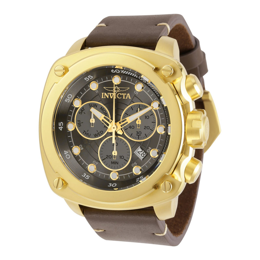 RELOJ CLÁSICO PARA HOMBRE INVICTA AVIATOR 32105 - MARRÓN, MARFIL