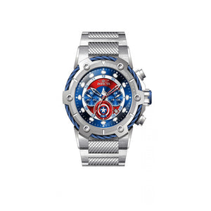 RELOJ CAPITÁN AMÉRICA PARA HOMBRE INVICTA MARVEL 32174 - PLATEADO