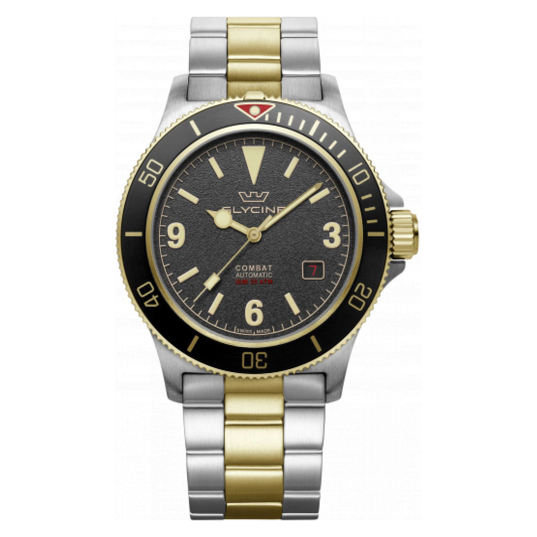 RELOJ  PARA UNISEXO GLYCINE COMBAT GL0259 - ACERO, ORO