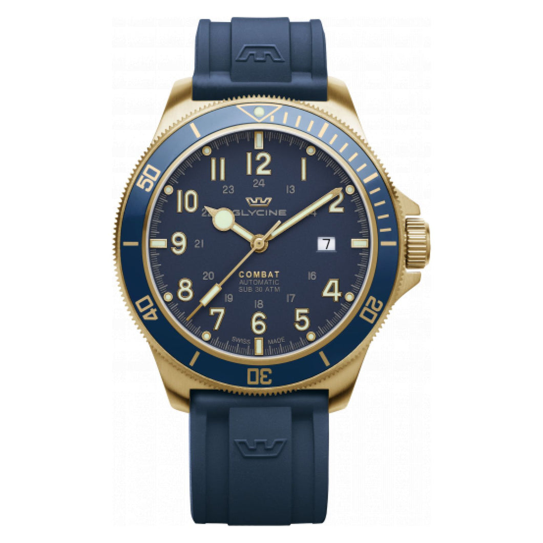 RELOJ DEPORTIVO PARA UNISEXO GLYCINE COMBAT GL0282 - AZUL OSCURO