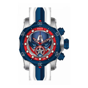 RELOJ CAPITÁN AMÉRICA PARA HOMBRE INVICTA MARVEL 32455 - BLANCO, ROJO, AZUL OSCURO