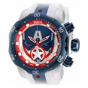 RELOJ CAPITÁN AMÉRICA PARA HOMBRE INVICTA MARVEL 32455 - BLANCO, ROJO, AZUL OSCURO