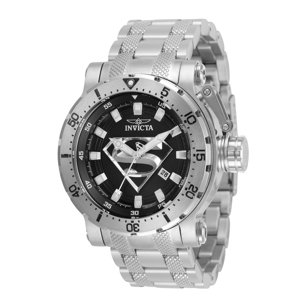 RELOJ SUPERMAN PARA HOMBRE INVICTA DC COMICS 32496 - NEGRO, PLATA