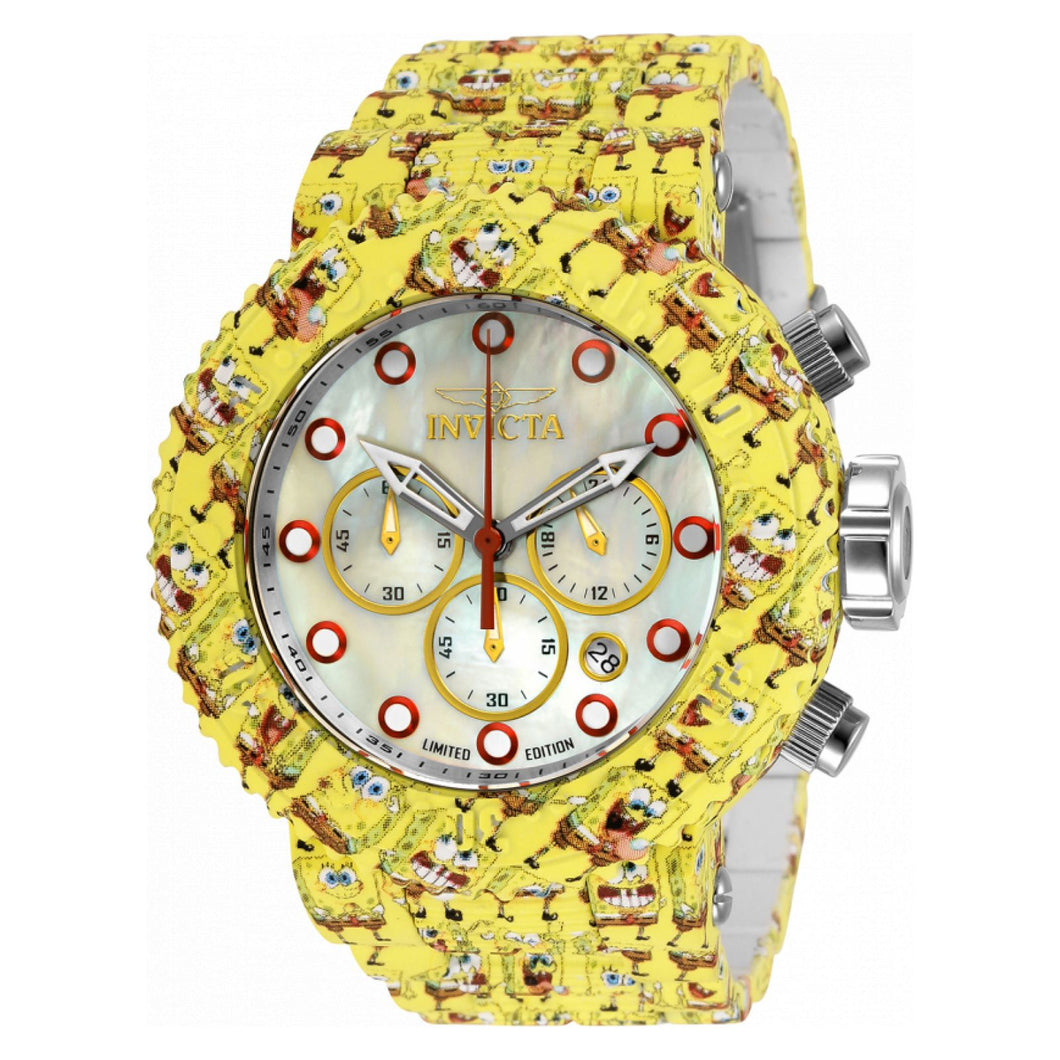 RELOJ DEPORTIVO PARA HOMBRE INVICTA SPONGE BOB 32521 - AMARILLO