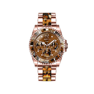 RELOJ DEPORTIVO PARA MUJER INVICTA ANGEL 32536 - MARRÓN, BLANCO, ROSA ORO