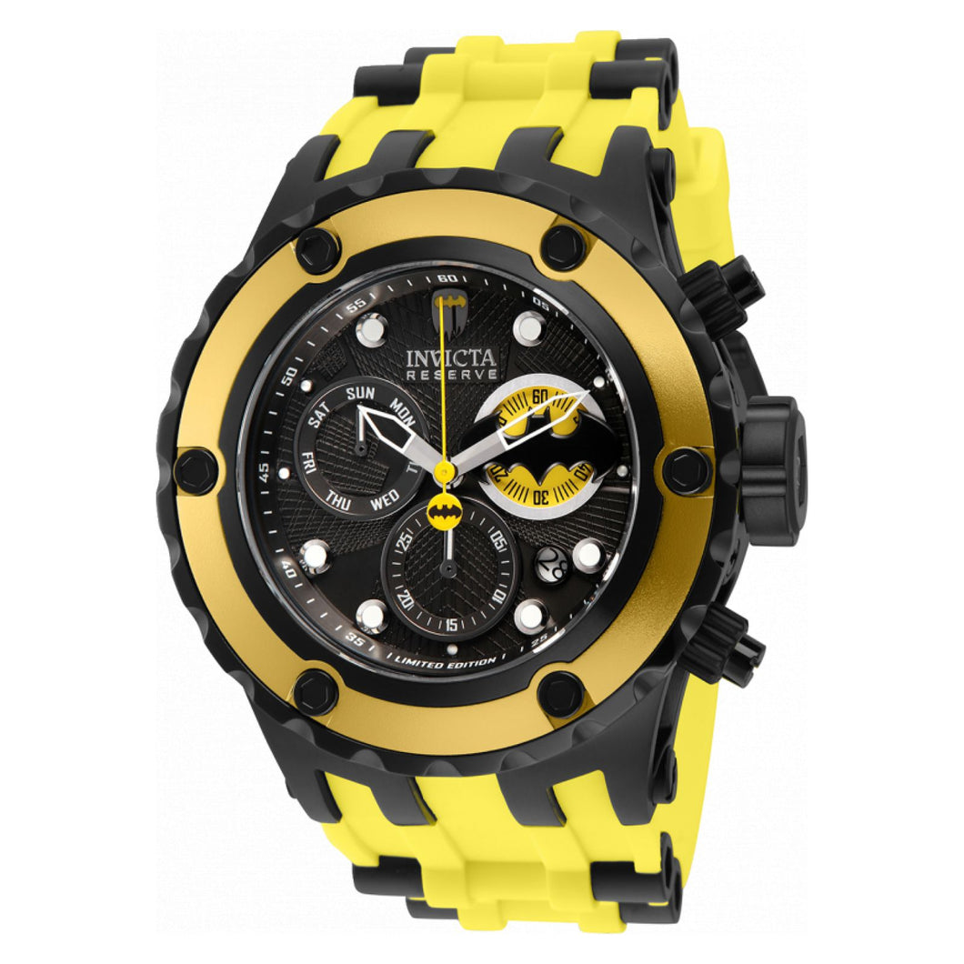 RELOJ BATMAN PARA HOMBRE INVICTA DC COMICS 32787 - NEGRO, AMARILLO