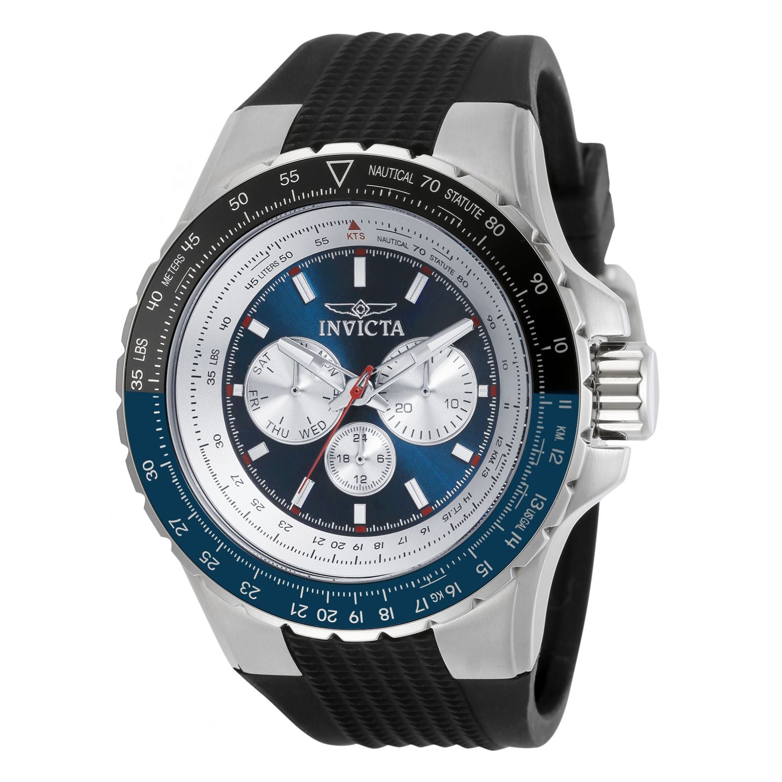 RELOJ DEPORTIVO PARA HOMBRE INVICTA AVIATOR 32916 - AZUL, PLATA