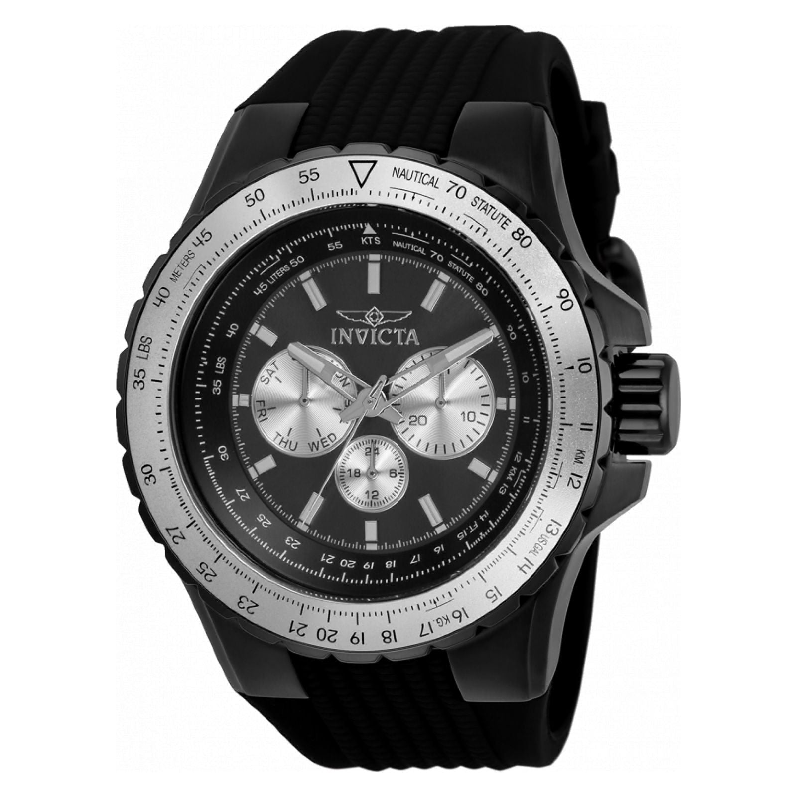 RELOJ DEPORTIVO PARA HOMBRE INVICTA AVIATOR 33033 - NEGRO