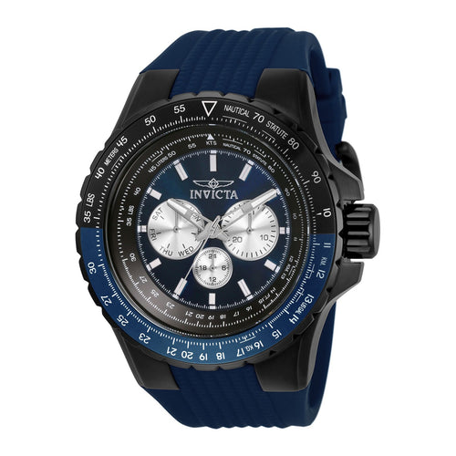 RELOJ DEPORTIVO PARA HOMBRE INVICTA AVIATOR 33037 - AZUL,   NEGRO