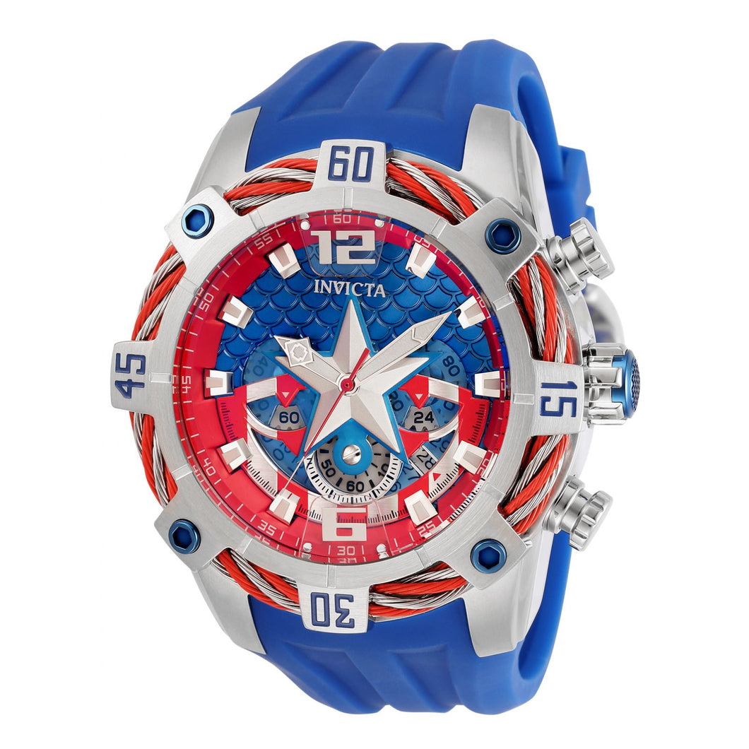 RELOJ CAPITÁN AMÉRICA PARA HOMBRE INVICTA MARVEL 33162 - AZUL