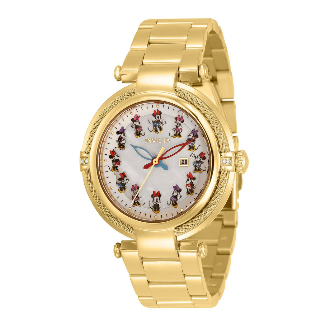 RELOJ MINNIE RATÓN PARA MUJER INVICTA DISNEY LIMITED EDITION 34112 - DORADO