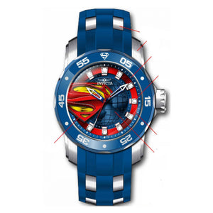 RELOJ SÚPERMAN PARA HOMBRE INVICTA DC COMICS 34745 - AZUL