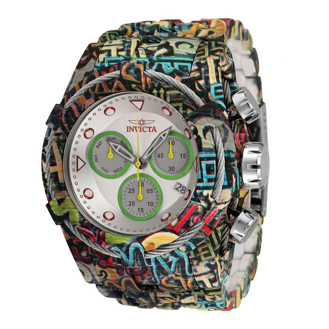 RELOJ  PARA HOMBRE INVICTA BOLT 34884 - ACERO, BLANCO, CHAPADO EN AGUAMARINA