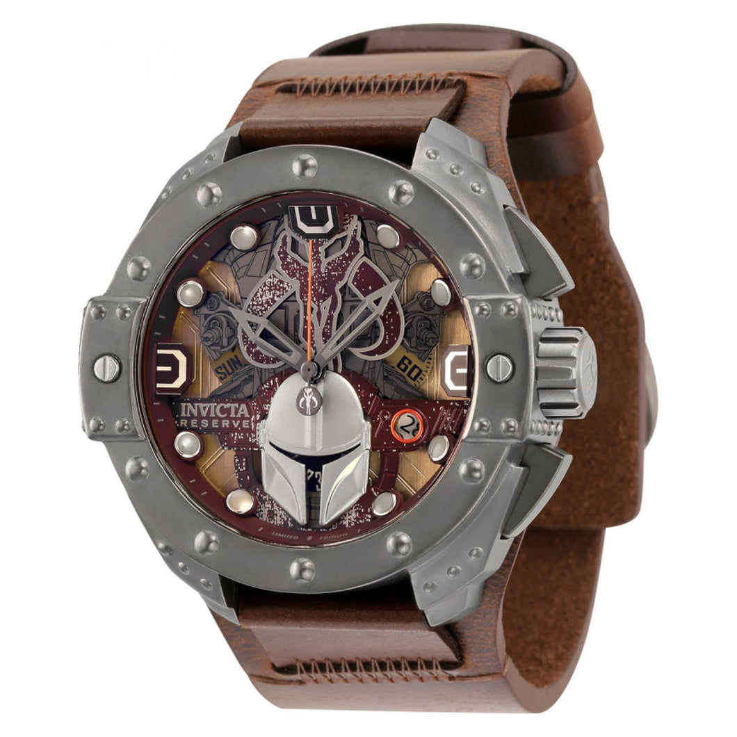 RELOJ MANDALORIAN PARA HOMBRE INVICTA STAR WARS 35162 - MARRÓN