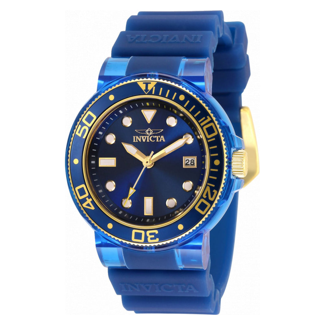 RELOJ DEPORTIVO PARA MUJER INVICTA PRO DIVER 35234 - TRANSPARENTE, AZUL