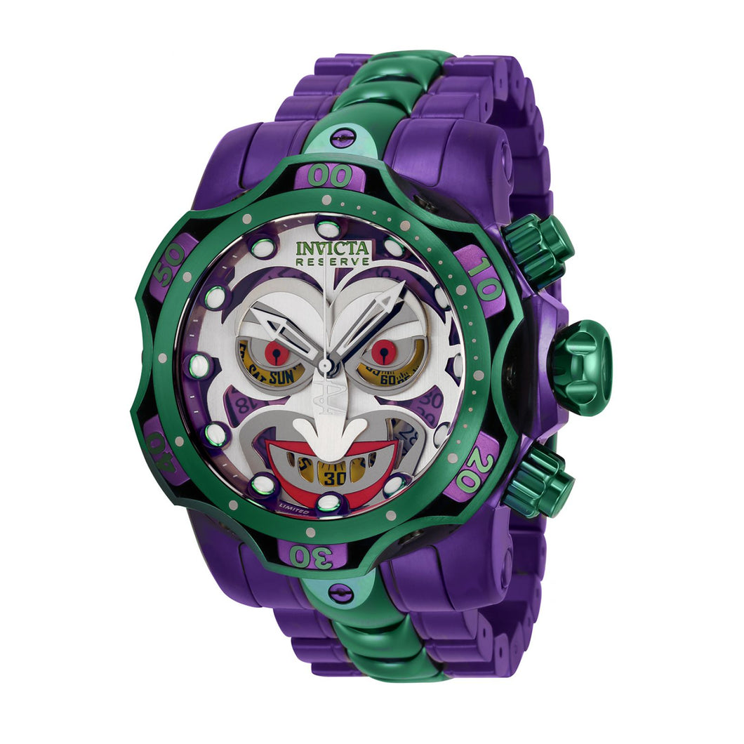 RELOJ BUFÓN PARA HOMBRE INVICTA DC COMICS 35380 - VERDE PÚRPURA