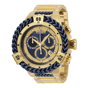 RELOJ  PARA HOMBRE INVICTA BOLT 35570 - DORADO, AZUL OSCURO