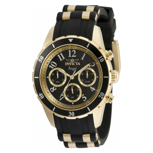 RELOJ DEPORTIVO PARA MUJER INVICTA ANGEL 35589 - ORO, NEGRO