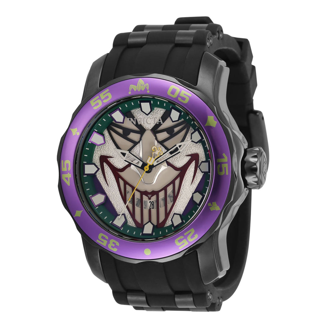 RELOJ BUFÓN PARA HOMBRE INVICTA DC COMICS 35608 - GRIS, NEGRO, ROJO, VERDE