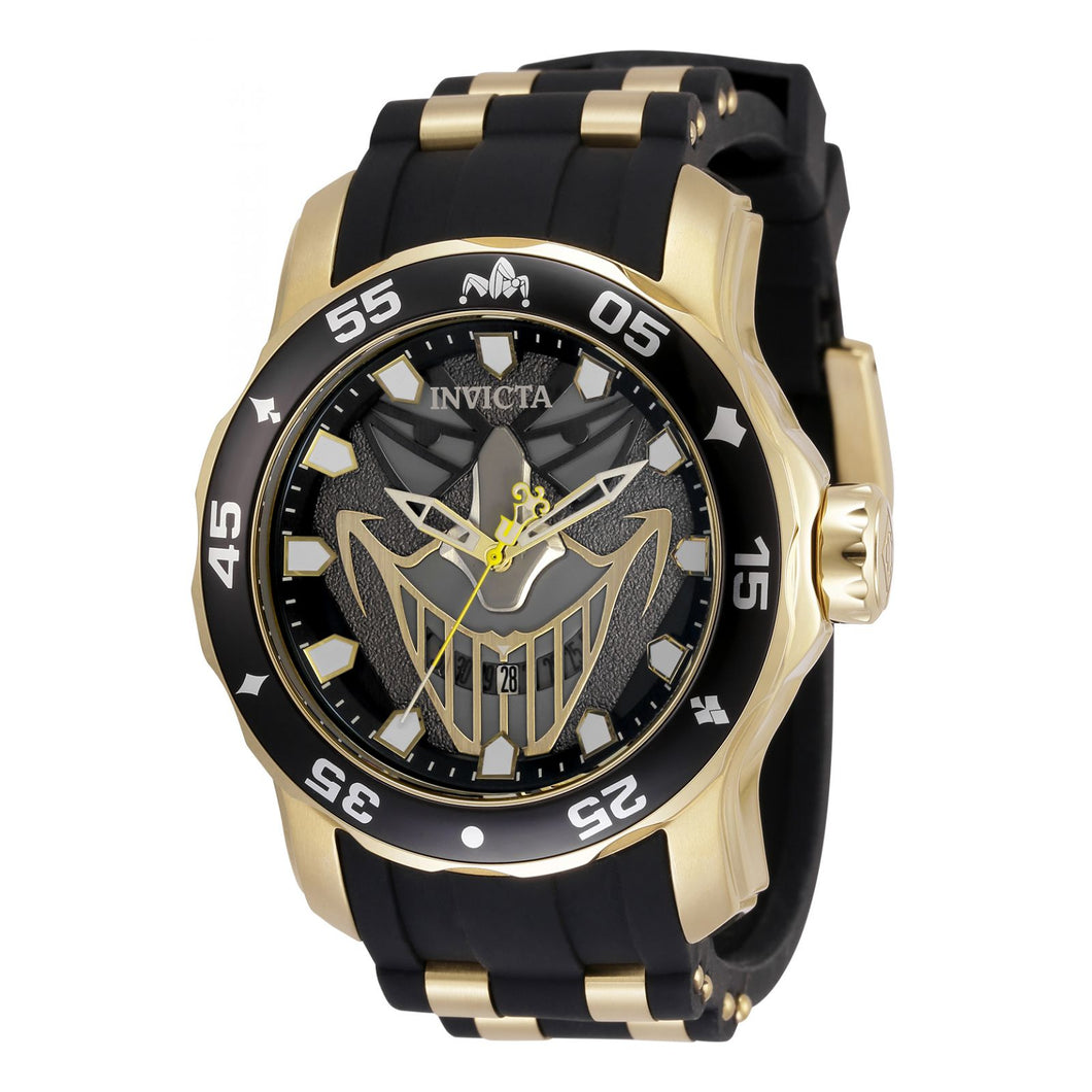 RELOJ BUFÓN PARA HOMBRE INVICTA DC COMICS 35609 - GRIS, ORO, NEGRO