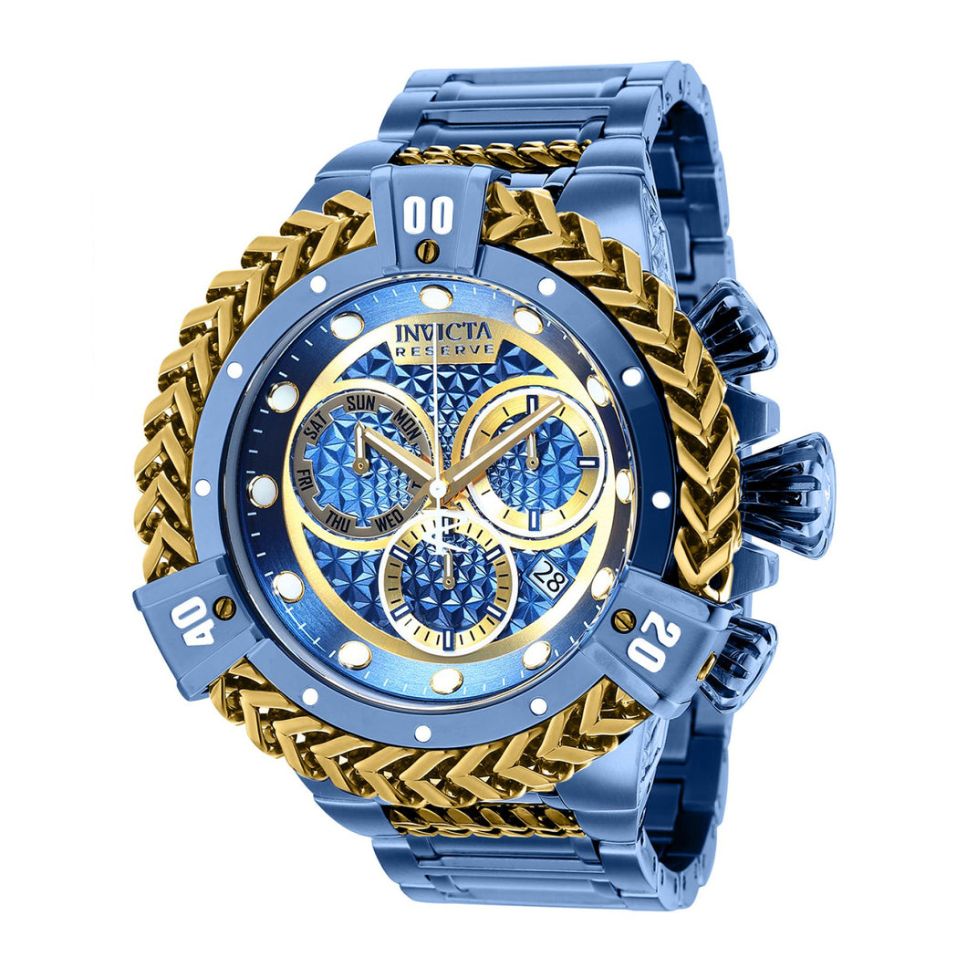 RELOJ  PARA HOMBRE INVICTA RESERVE 36578 - AZUL OSCURO, DORADO