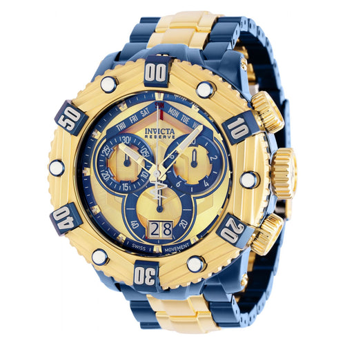 RELOJ  PARA HOMBRE INVICTA HURACAN 36630 - DORADO, AZUL OSCURO