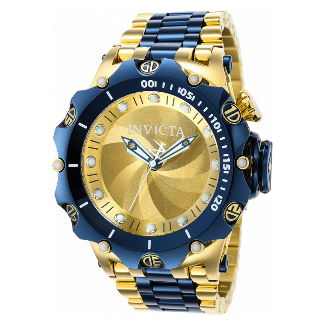 RELOJ  PARA HOMBRE INVICTA RESERVE 36661 - DORADO, AZUL OSCURO