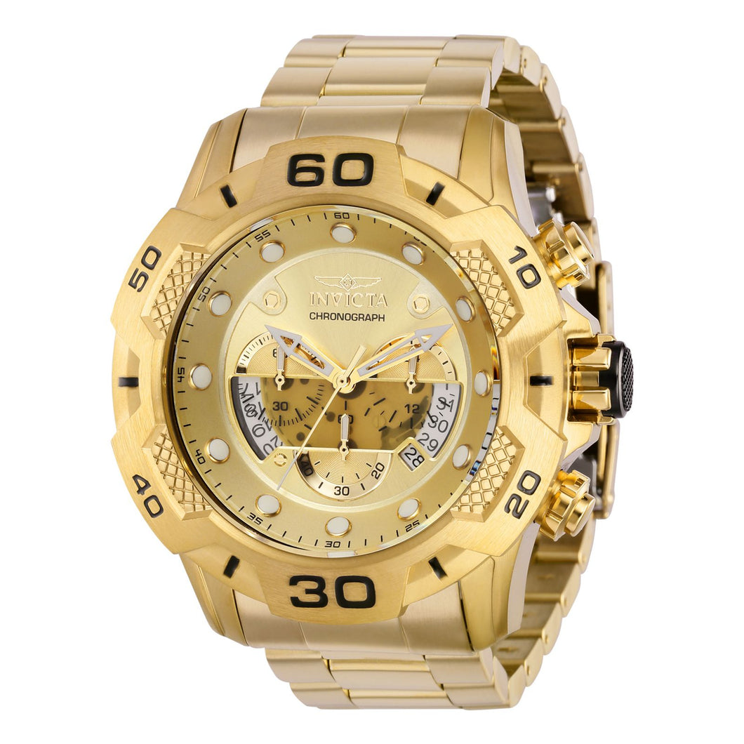 RELOJ  PARA HOMBRE INVICTA SPEEDWAY 36687 - NEGRO, ORO