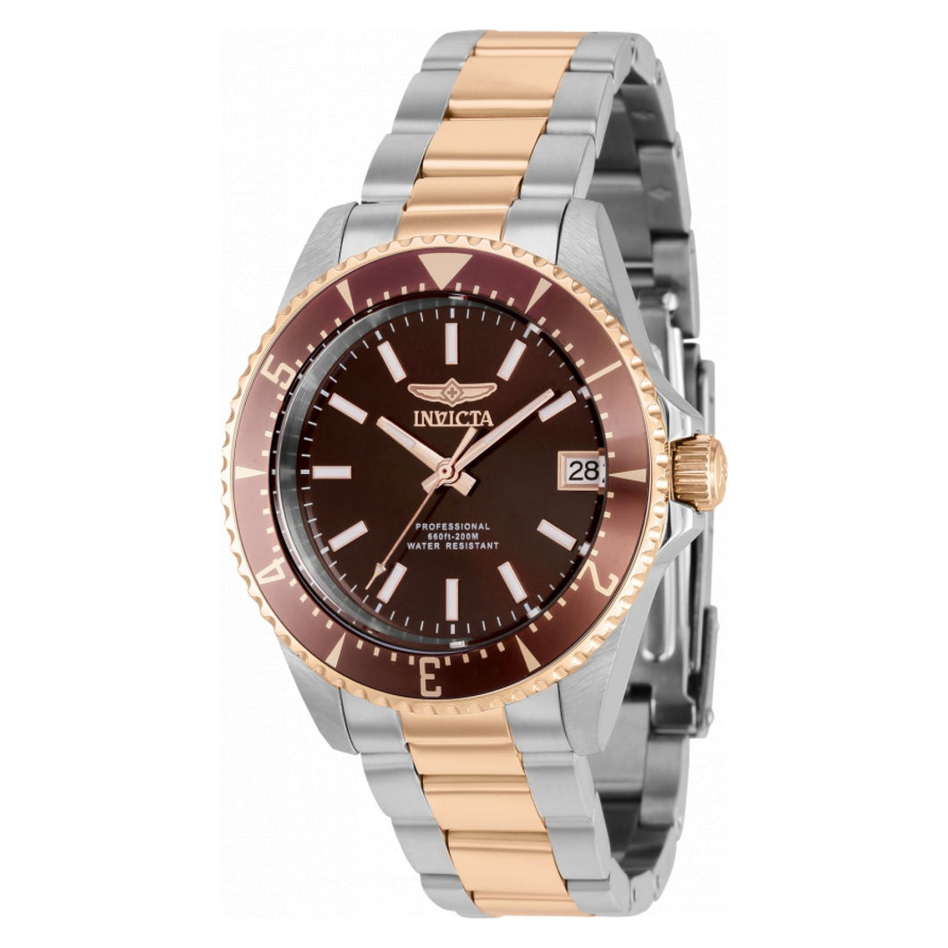 RELOJ  PARA MUJER INVICTA PRO DIVER 36808 - ORO ROSA, ACERO