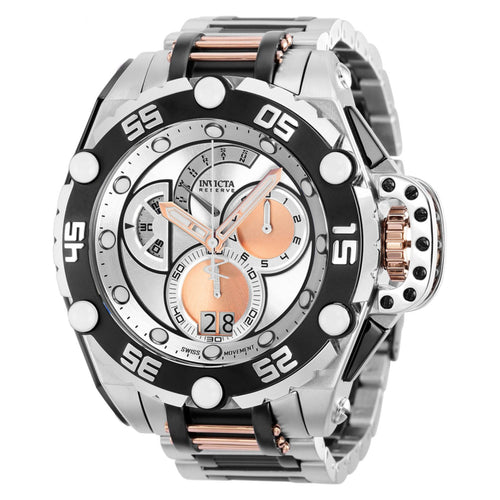 RELOJ  PARA HOMBRE INVICTA FLYING FOX 36838 - ACERO, NEGRO, ORO ROSA