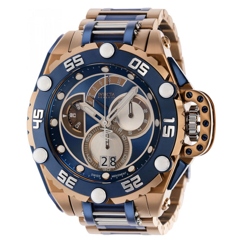 RELOJ  PARA HOMBRE INVICTA FLYING FOX 36839 - CAQUI, AZUL OSCURO, ACERO