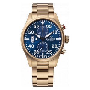 RELOJ  PARA HOMBRE GLYCINE AIRPILOT GL0360 - DORADO