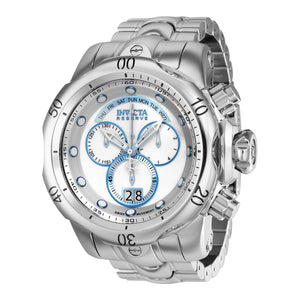 RELOJ  PARA HOMBRE INVICTA RESERVE 37028 - BLANCO, PLATA, CLARO AZUL