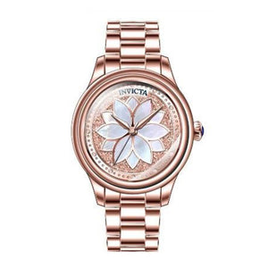 RELOJ  PARA MUJER INVICTA WILDFLOWER 37086 - BLANCO, ROSA ORO