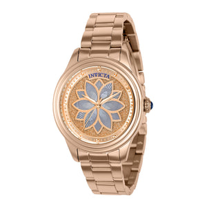 RELOJ  PARA MUJER INVICTA WILDFLOWER 37086 - BLANCO, ROSA ORO