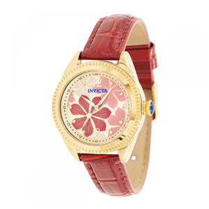 RELOJ CLÁSICO PARA MUJER INVICTA WILDFLOWER 37096 - ROJO