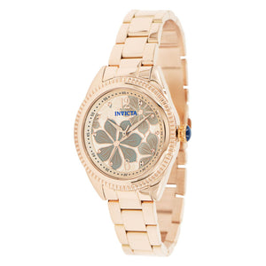 RELOJ  PARA MUJER INVICTA WILDFLOWER 37124 - ROSA ORO, GRIS