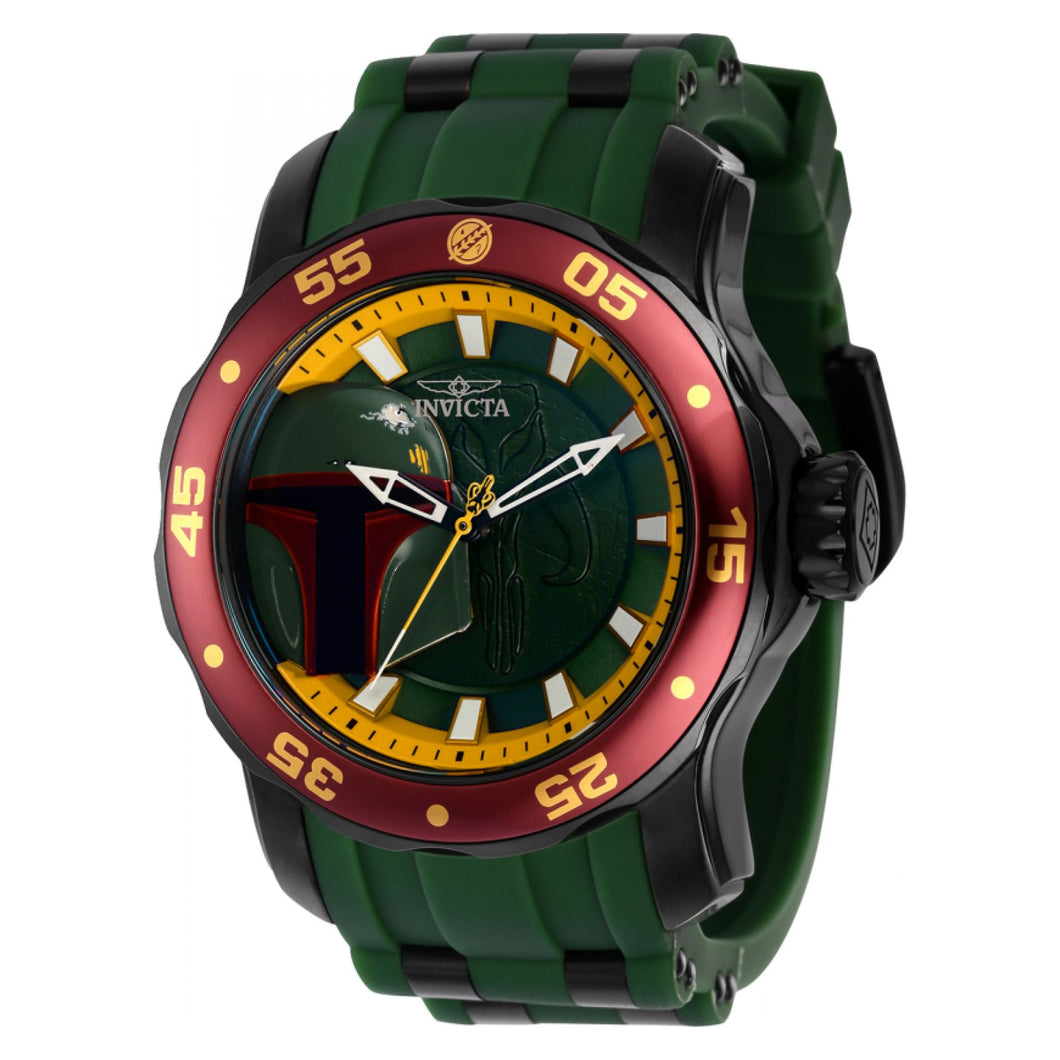 RELOJ BOBA FETT PARA HOMBRE INVICTA STAR WARS 37209 - VERDE