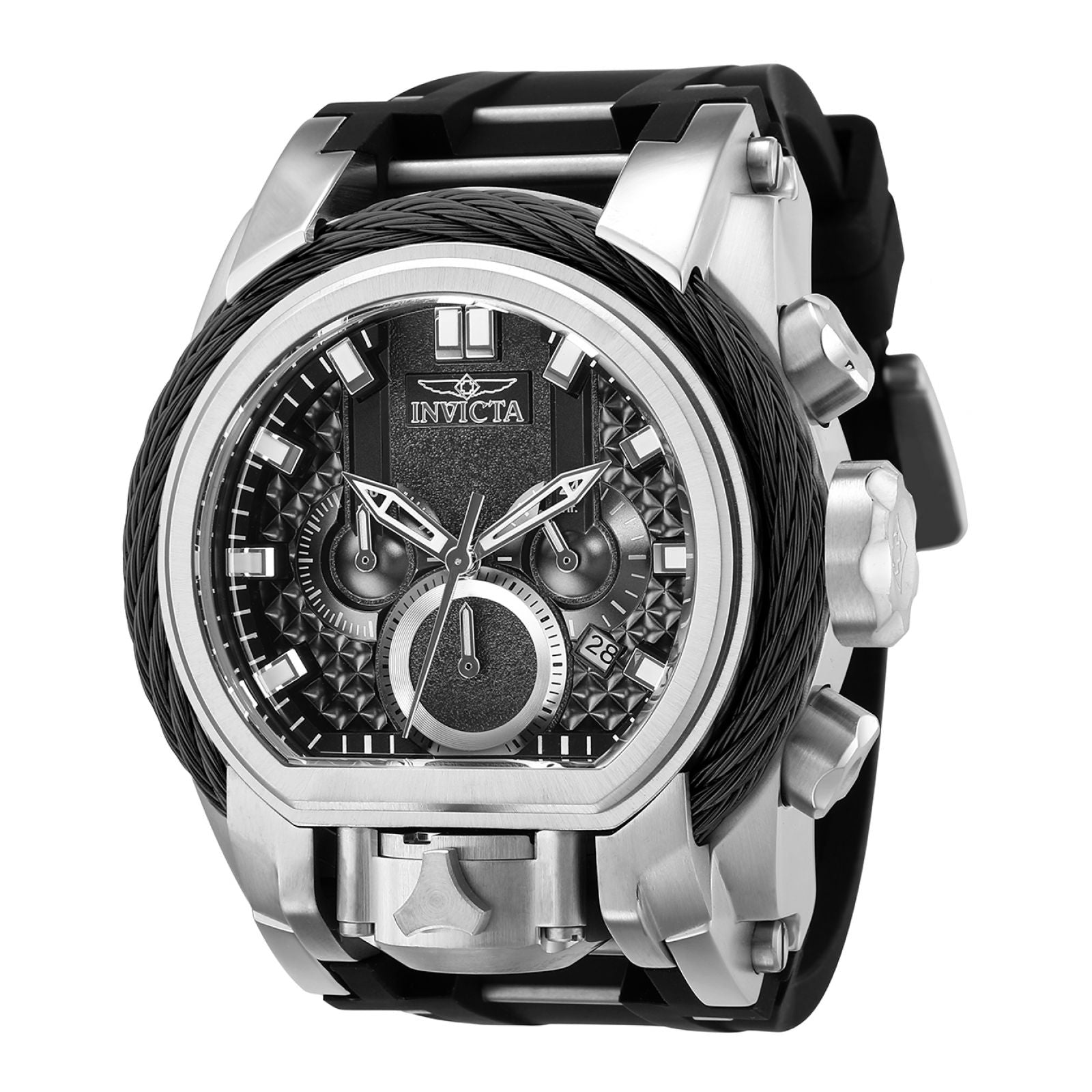 RELOJ DEPORTIVO PARA HOMBRE INVICTA BOLT 37222 - NEGRO, PLATA