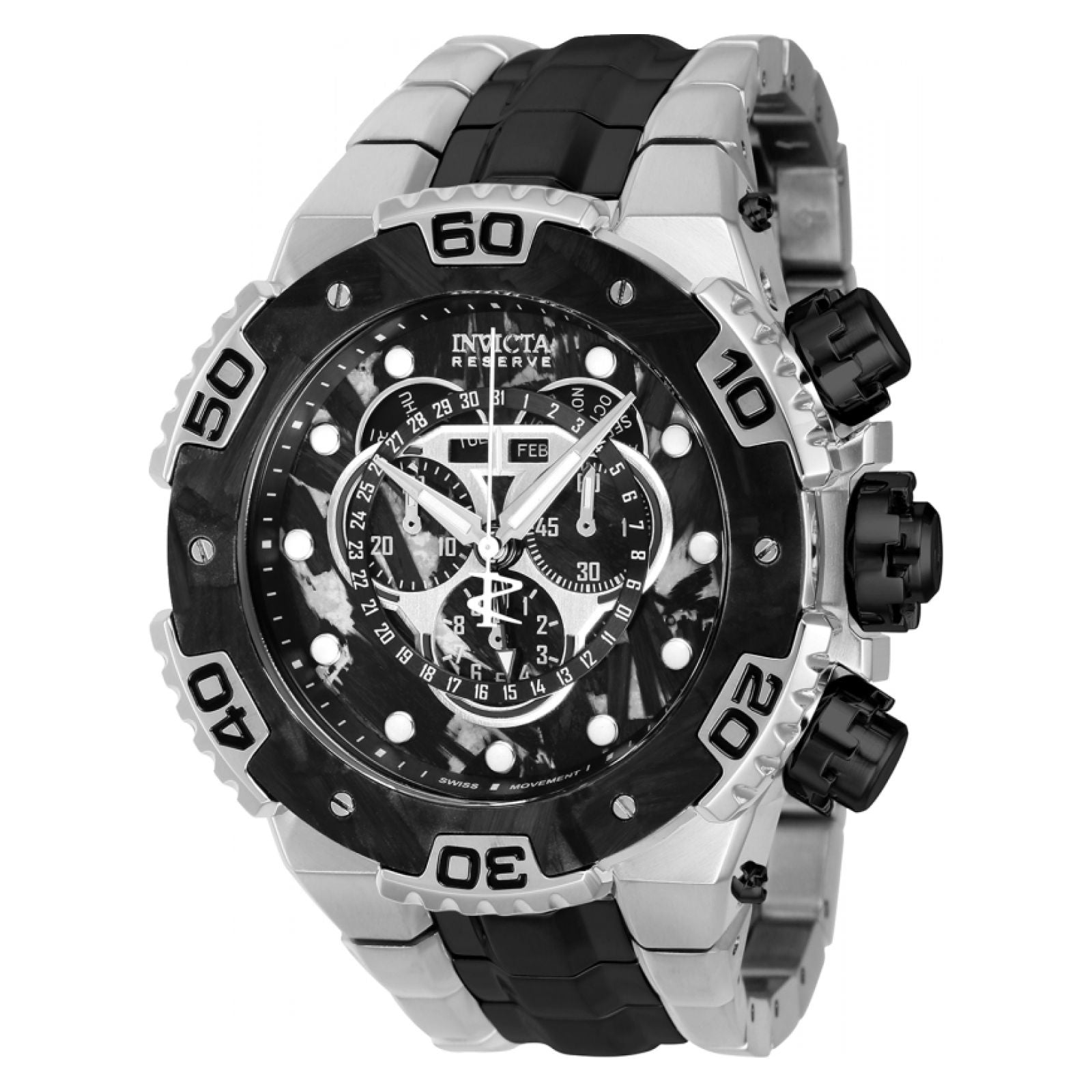 RELOJ  PARA HOMBRE INVICTA CARBON HAWK 37264 - NEGRO, ACERO