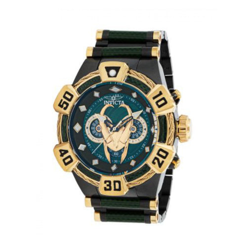 RELOJ LOKI PARA HOMBRE INVICTA MARVEL 37602 - VERDE NEGRO