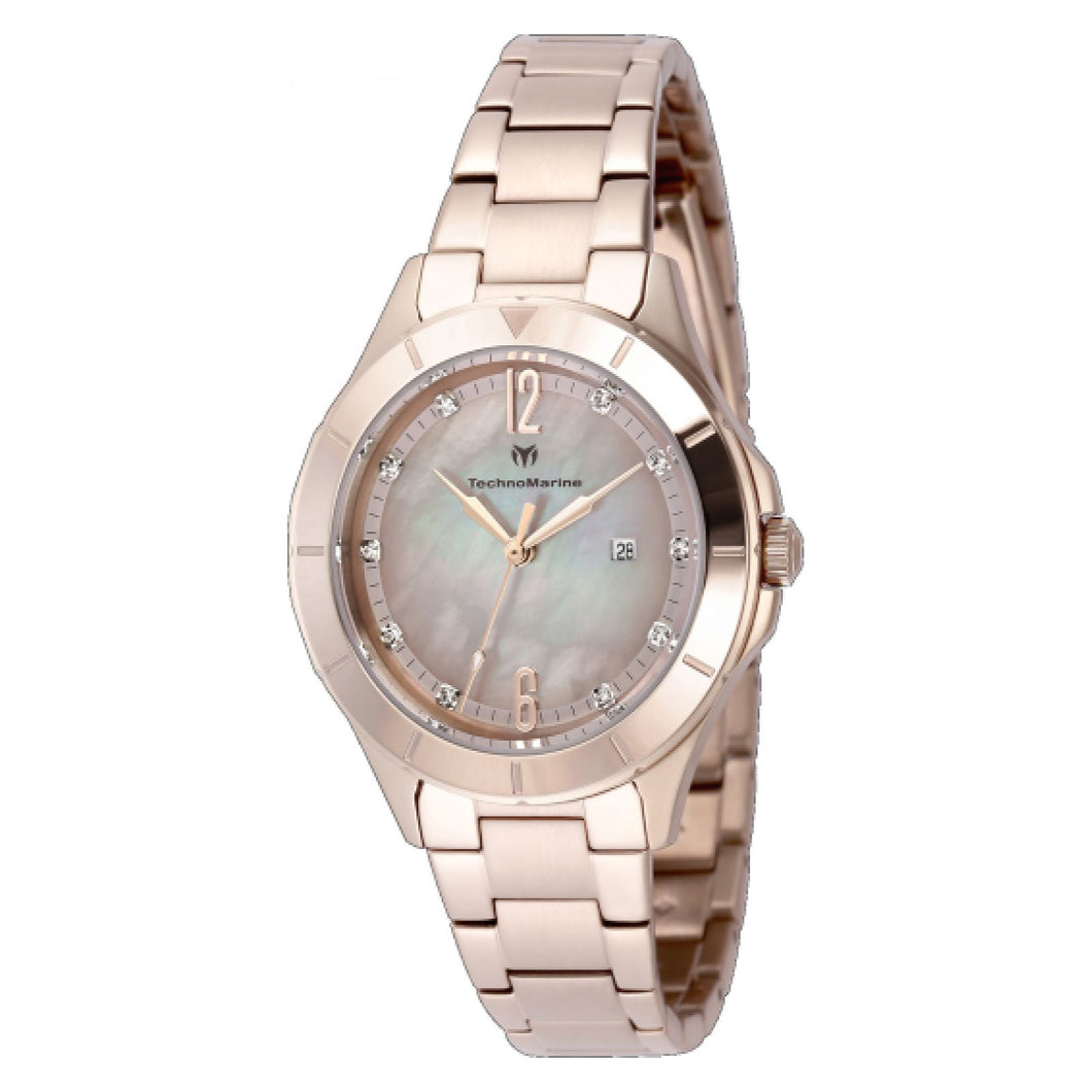 RELOJ  PARA MUJER TECHNOMARINE LUNA TM-826002 - ORO ROSA
