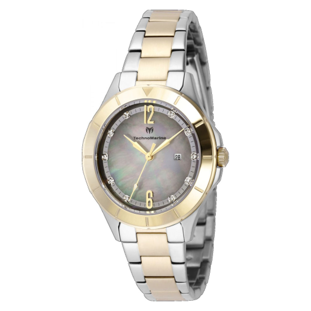 RELOJ  PARA MUJER TECHNOMARINE LUNA TM-826004 - ORO, ACERO