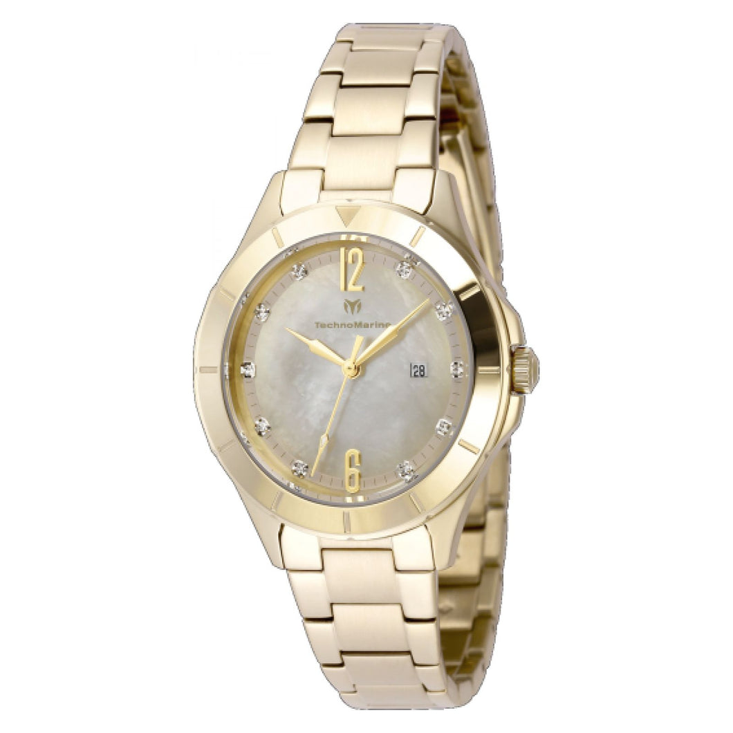RELOJ  PARA MUJER TECHNOMARINE LUNA TM-826005 - ORO