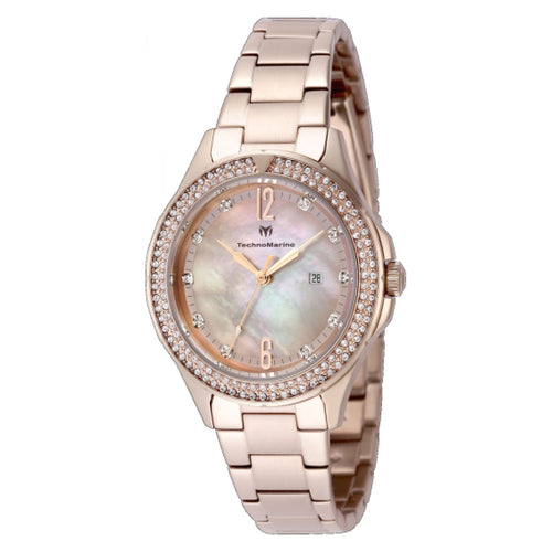 RELOJ  PARA MUJER TECHNOMARINE LUNA TM-826009 - ORO ROSA