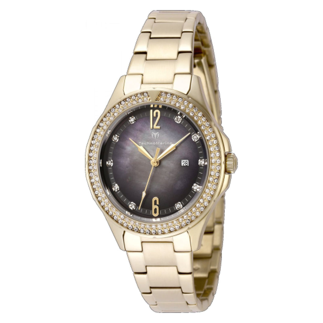 RELOJ  PARA MUJER TECHNOMARINE LUNA TM-826010 - ORO